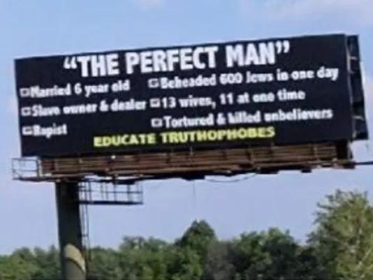 Muslims 'outraged' by billboard that insults prophet Mohammed