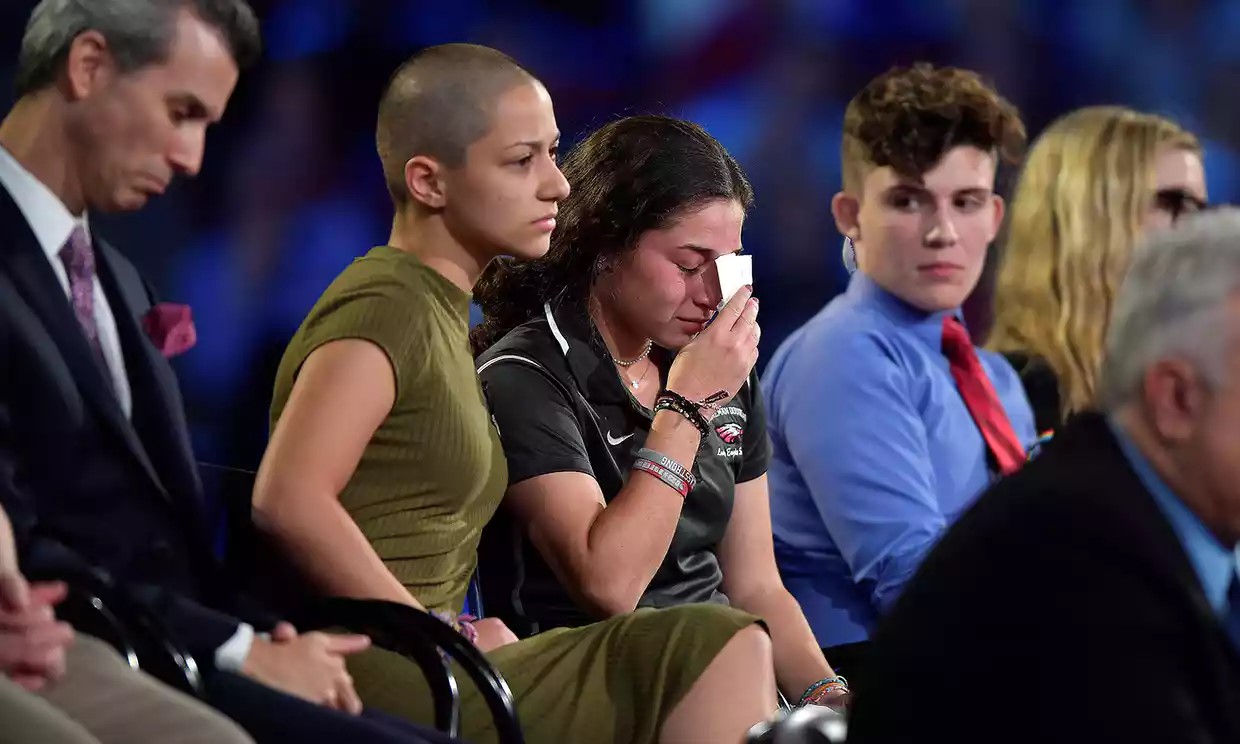 Furious Florida survivors assail NRA and politicians and urge action on guns