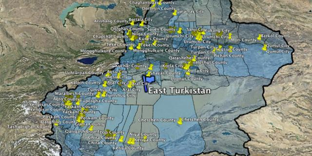 Maps show 500 suspected 're-education' camps and prisons where China is locking up and torturing its Muslim minority