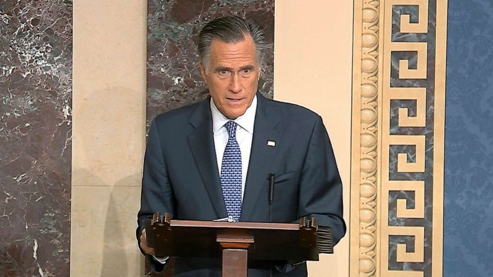 Romney cites faith as inspiring his vote to convict Trump