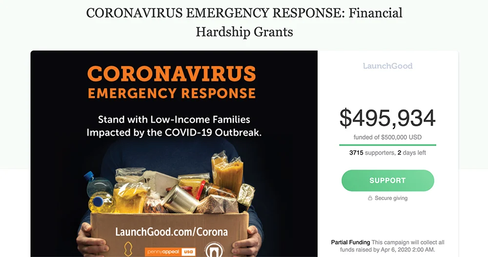 Muslim groups join forces to raise $500,000 for coronavirus relief grants